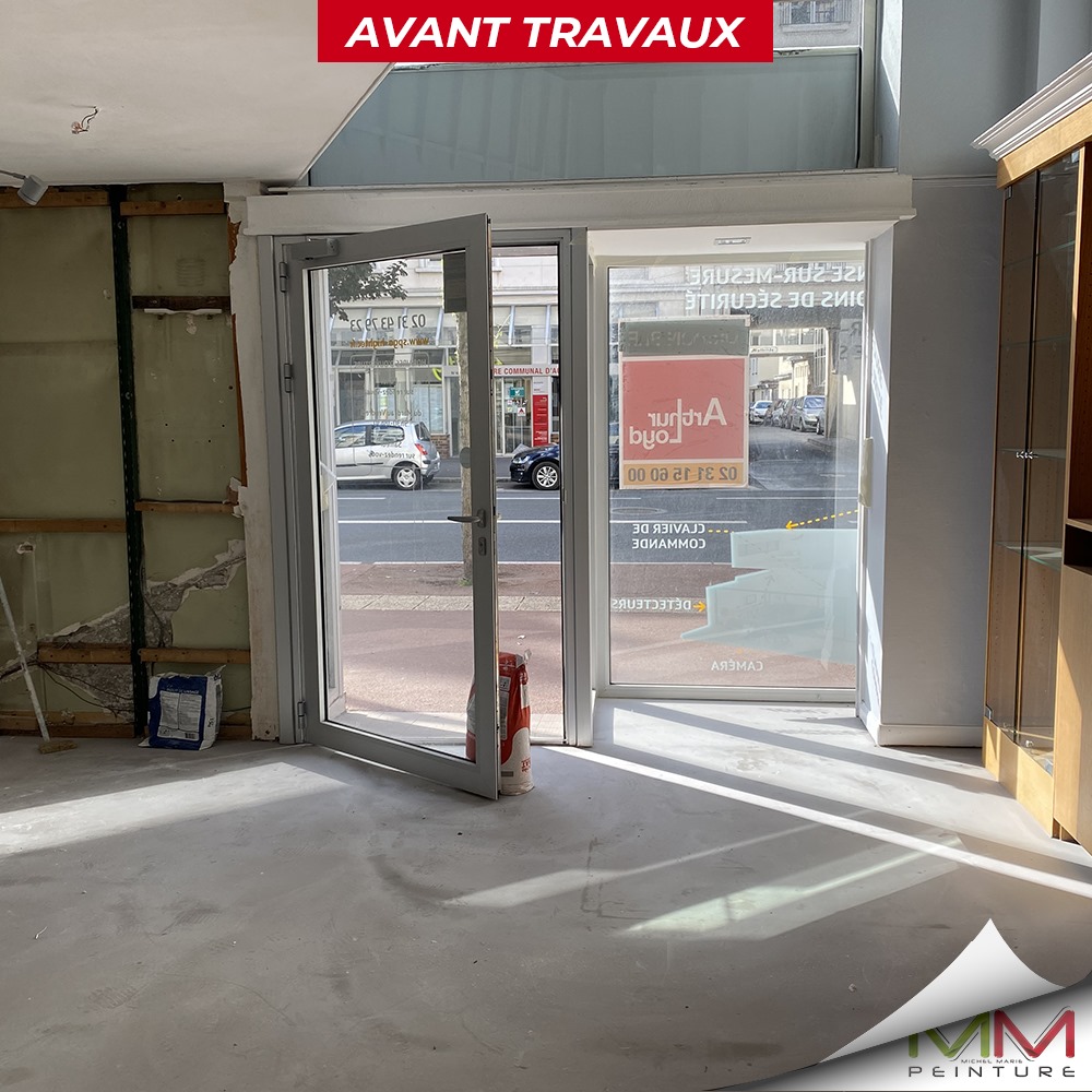 Revêtement de sol souple et peinture intérieur pour un salon de coiffure à Caen - Michel Marie Peinture