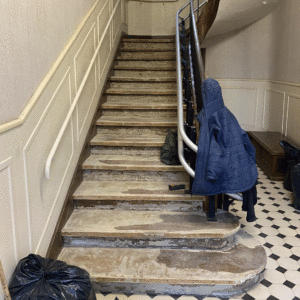vitrification escalier ormes à Caen - Michel Marie Peinture
